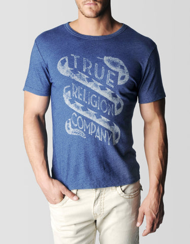 RATTLE INDIGO MENS TEE